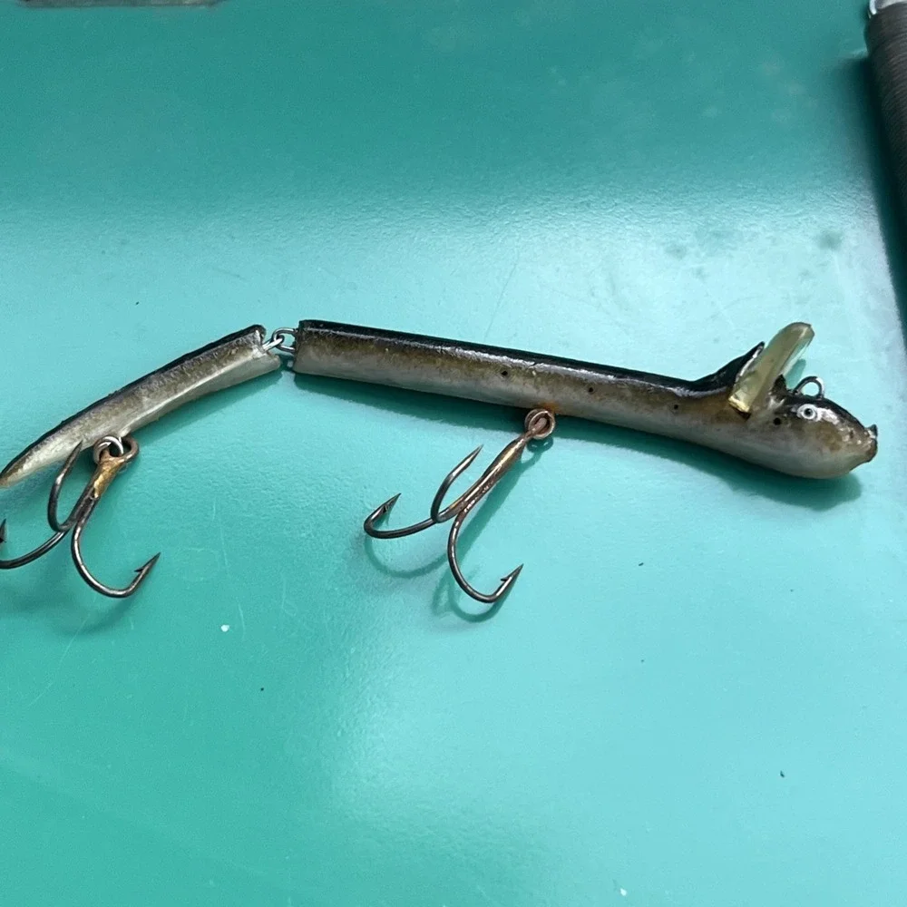 Depose French Eel Vintage Jointed Fishing Lure Made in France 3.5